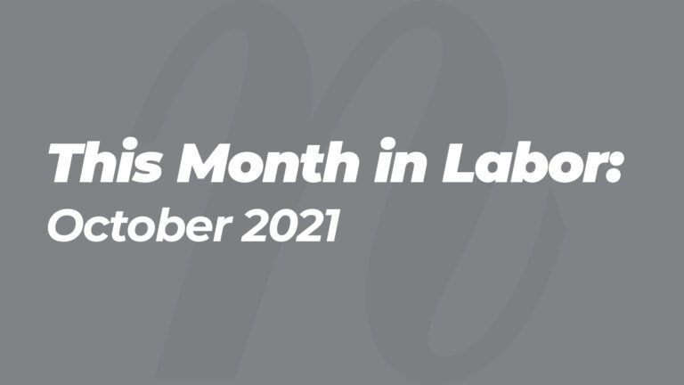 This Month in Labor